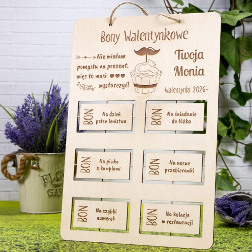 Bony na Walentynki PREZENT DLA ZAKOCHANYCH grawer