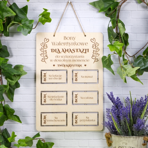 Bony na Walentynki PREZENT DLA ZAKOCHANYCH grawer