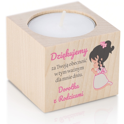 ŚWIECZNIK pierwsza komunia święta nadruk