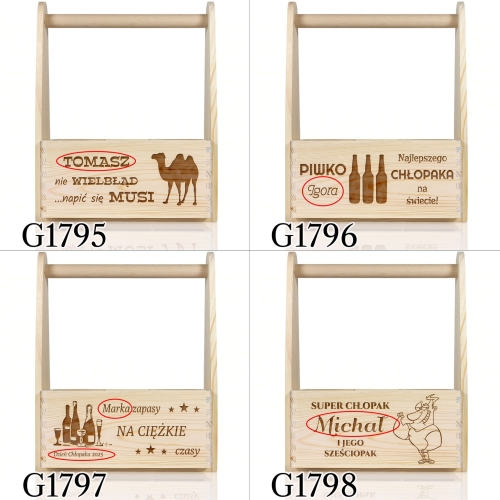 DREWNIANE NOSIDŁO prezent dla Niego GRAWER