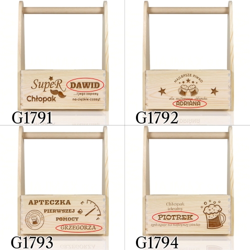 DREWNIANE NOSIDŁO prezent dla Niego GRAWER