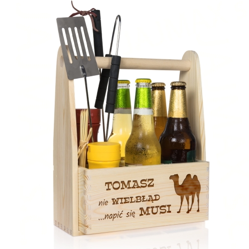 DREWNIANE NOSIDŁO prezent dla Niego GRAWER