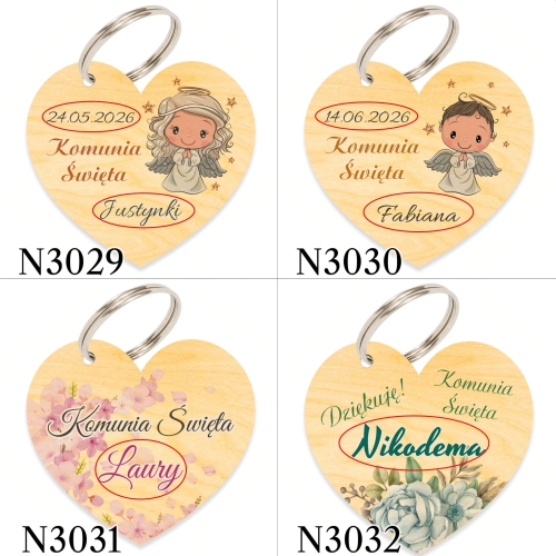 KOMUNIA ŚWIĘTA słodki upominek dla gości KONFITURA BRELOK