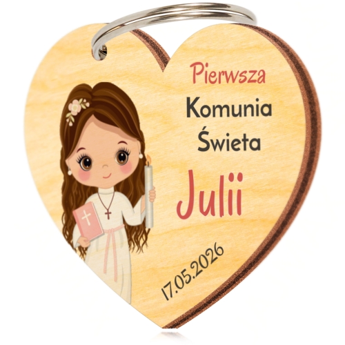 KOMUNIA ŚWIĘTA słodki upominek dla gości KONFITURA BRELOK