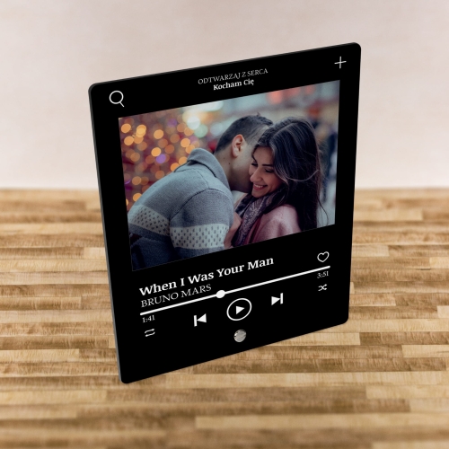 STATUETKA ZE ZDJĘCIEM piosenka prezent na urodziny dla Niej