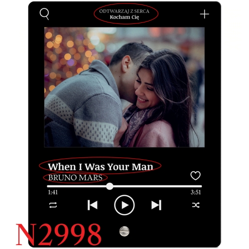 STATUETKA ZE ZDJĘCIEM piosenka prezent na urodziny dla Niej