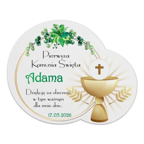 Hostia biały magnes PREZENTY DLA GOŚCI KOMUNIJNYCH 