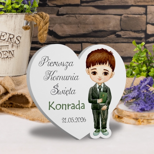 MAGNES SERCE CHŁOPCZYK upominki dla gości Komunia
