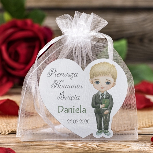 MAGNES SERCE CHŁOPCZYK upominki dla gości Komunia
