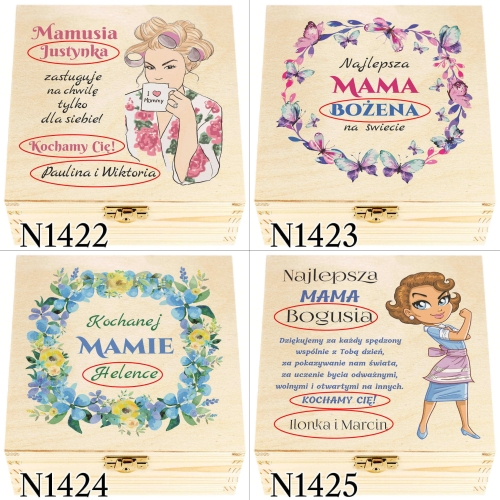 ZESTAW PREZENTOWY NA DZIEŃ MATKI herbaciarka nadruk