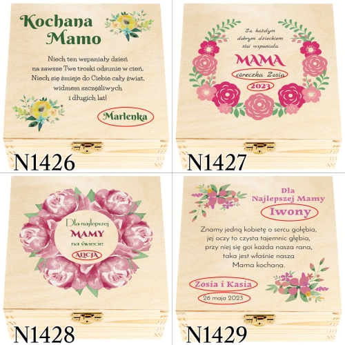 ZESTAW PREZENTOWY NA DZIEŃ MATKI herbaciarka nadruk