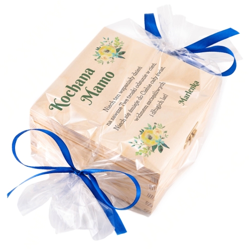 ZESTAW PREZENTOWY NA DZIEŃ MATKI herbaciarka nadruk