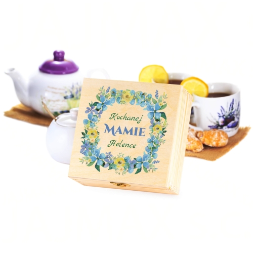ZESTAW PREZENTOWY NA DZIEŃ MATKI herbaciarka nadruk