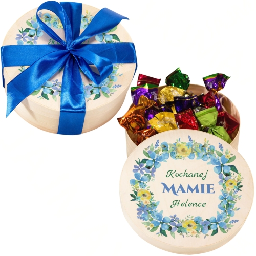 SŁODKI UPOMINEK NA DZIEŃ MAMY pudełko pralinek nadruk