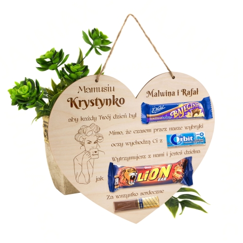SŁODKI DYPLOM zabawny upominek dla mamy grawer