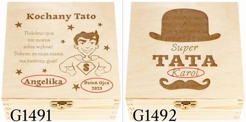 HERBACIARKA ZESTAW HERBAT DILMAH prezent na Dzień Ojca grawer