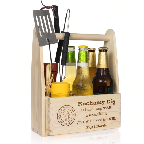 NOSIDŁO NA BUTELKI NARZĘDZIA praktyczny prezent na Dzień Ojca