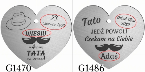 ZAWIESZKA DO AUTA super prezent dla taty kierowcy grawer
