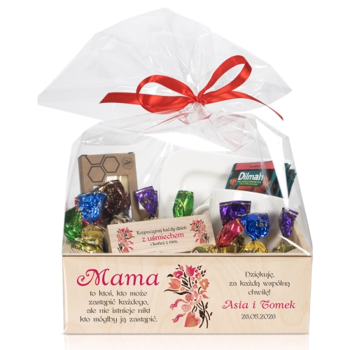 KOSZ UPOMINKOWY DLA MAMY pomysł na prezent na Dzień Matki