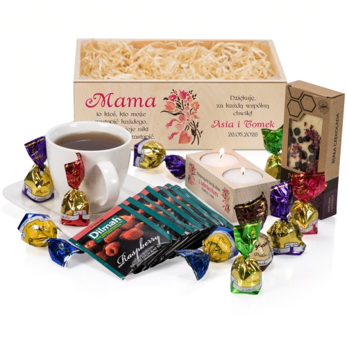 KOSZ UPOMINKOWY DLA MAMY pomysł na prezent na Dzień Matki