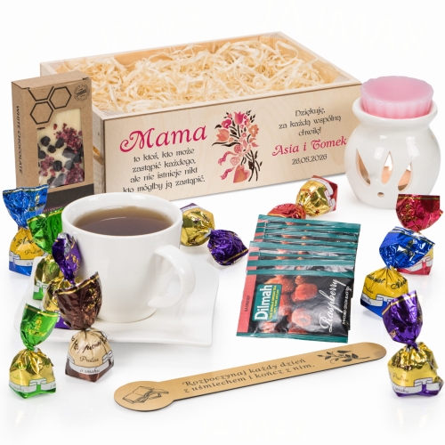KOSZ PREZENTOWY oryginalny zestaw dla mamy na Dzień Mamy