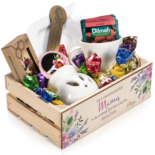 KOSZ PREZENTOWY oryginalny zestaw dla mamy na Dzień Mamy