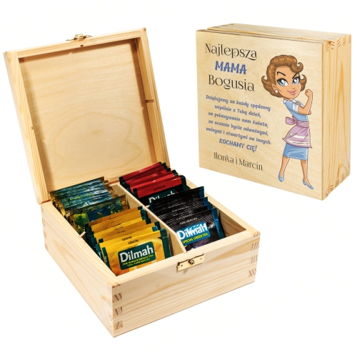 PUDEŁKO Z HERBATAMI DILMAH pomysł na prezent dla mamy