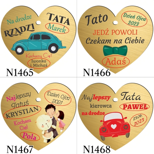 ZAWIESZKA DO SAMOCHODU DLA TATY personalizowany prezent