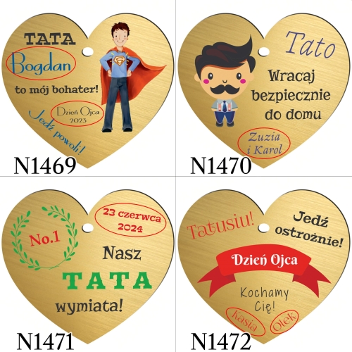 ZAWIESZKA DO SAMOCHODU DLA TATY personalizowany prezent