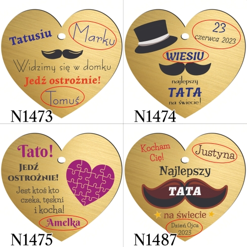 ZAWIESZKA DO SAMOCHODU DLA TATY personalizowany prezent