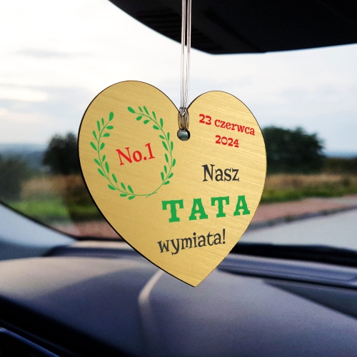 ZAWIESZKA DO SAMOCHODU DLA TATY personalizowany prezent