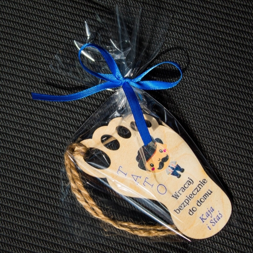 POMYSŁ NA PREZENT NA DZIEŃ OJCA zawieszka do auta nadruk