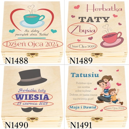 ZESTAW PREZENTOWY NA DZIEŃ OJCA pudełko słodkości dedykacja