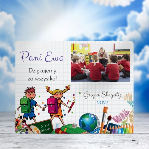 Prezent ze zdjęciem dla nauczyciela AKRYLOWA STATUETKA nadruk