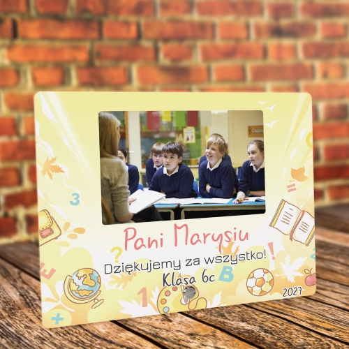 Prezent ze zdjęciem dla nauczyciela AKRYLOWA STATUETKA nadruk