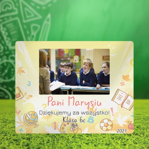 Prezent ze zdjęciem dla nauczyciela AKRYLOWA STATUETKA nadruk