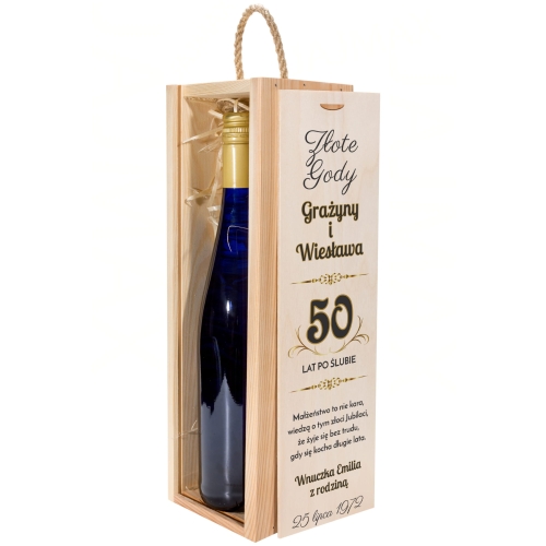 SKRZYNKA NA WINO oryginalny prezent na rocznicę ślubu