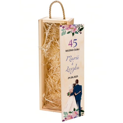 SKRZYNKA NA WINO oryginalny prezent na rocznicę ślubu