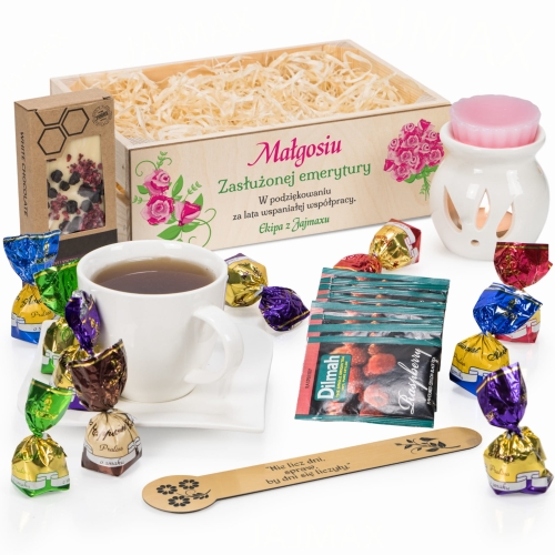 POŻEGNANIE EMERYTURA prezent z dedykacją od współpracowników