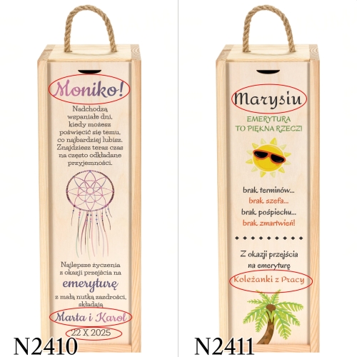 Super pomysł na prezent dla emeryta SKRZYNKA NA WINO