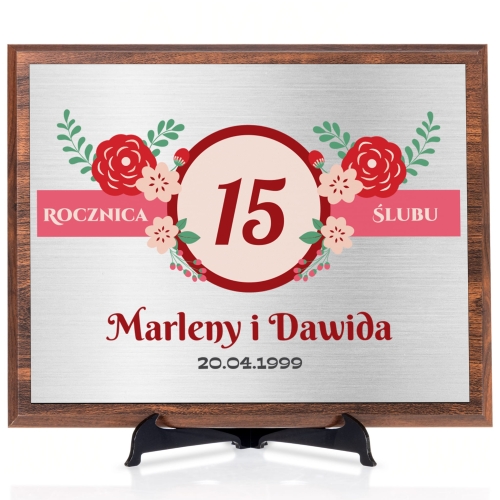 Srebrny obrazek ORYGINALNY PREZENT ROCZNICOWY 