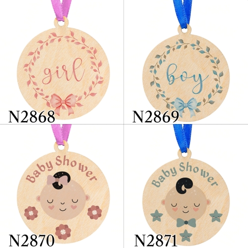 MEDALE na baby shower chłopiec dziewczynka