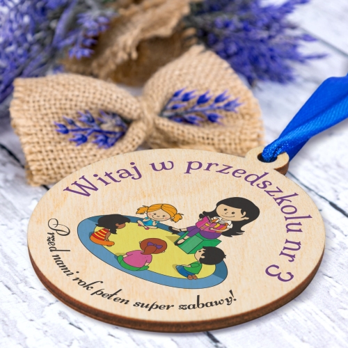 Medal PASOWANIE na przedszkolaka nadruk