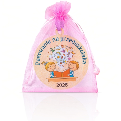 Medal PASOWANIE na przedszkolaka nadruk