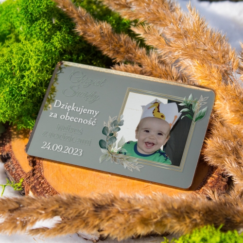 MAGNES ZE ZDJĘCIEM piękny upominek dla gości na Chrzciny