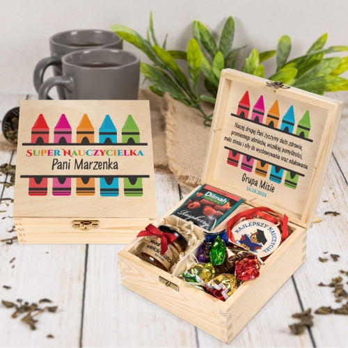 Zestaw prezentowy z medalem PREZENT DLA NAUCZYCIELA