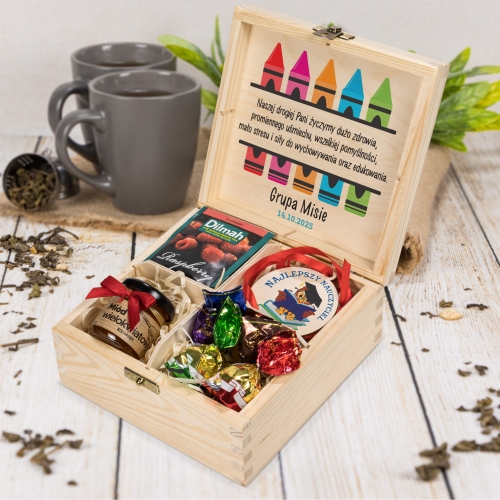 Zestaw prezentowy z medalem PREZENT DLA NAUCZYCIELA