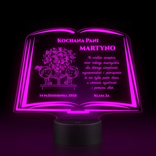 STATUETKA LED KSIĘGA super pomysł na prezent dla nauczyciela