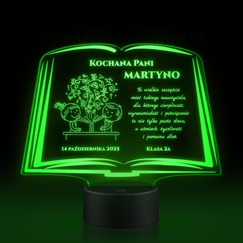 STATUETKA LED KSIĘGA super pomysł na prezent dla nauczyciela