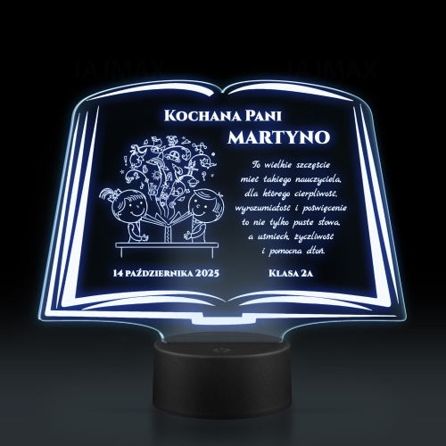 STATUETKA LED KSIĘGA super pomysł na prezent dla nauczyciela